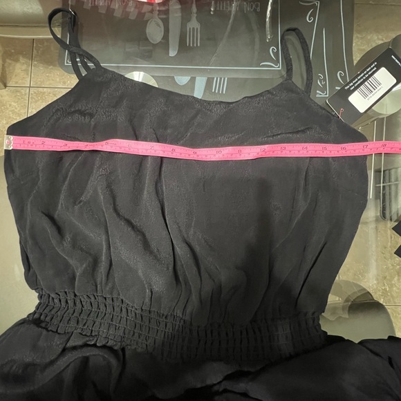 OLIVA GREY Elegant Black Wide-Leg Pants - Picture 3 of 4